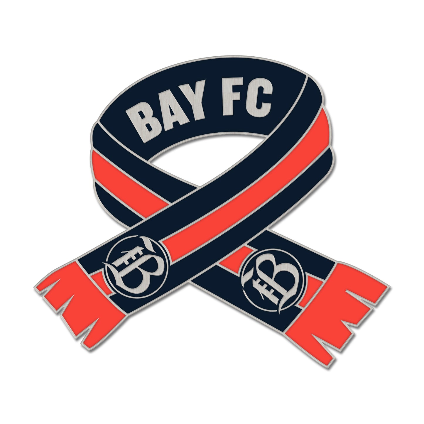 Bay FC Holiday Scarf Collection Pin