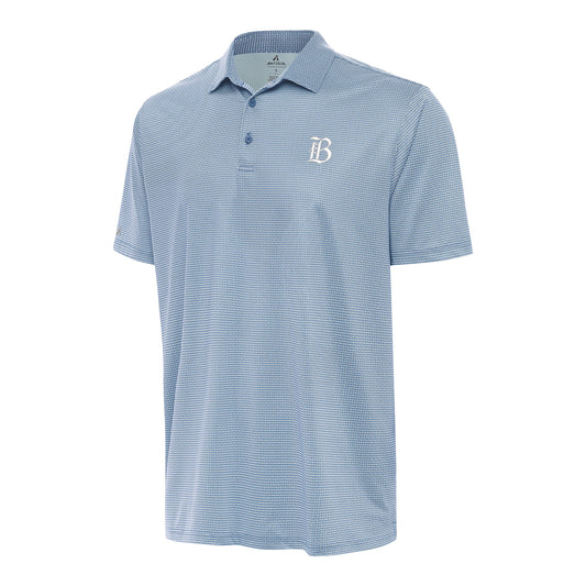 Unisex Bay FC Antigua White & Harbor Blue Rings Polo view 1