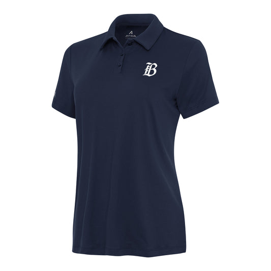 Women's Bay FC Antigua Reprocess Navy Polo view 1