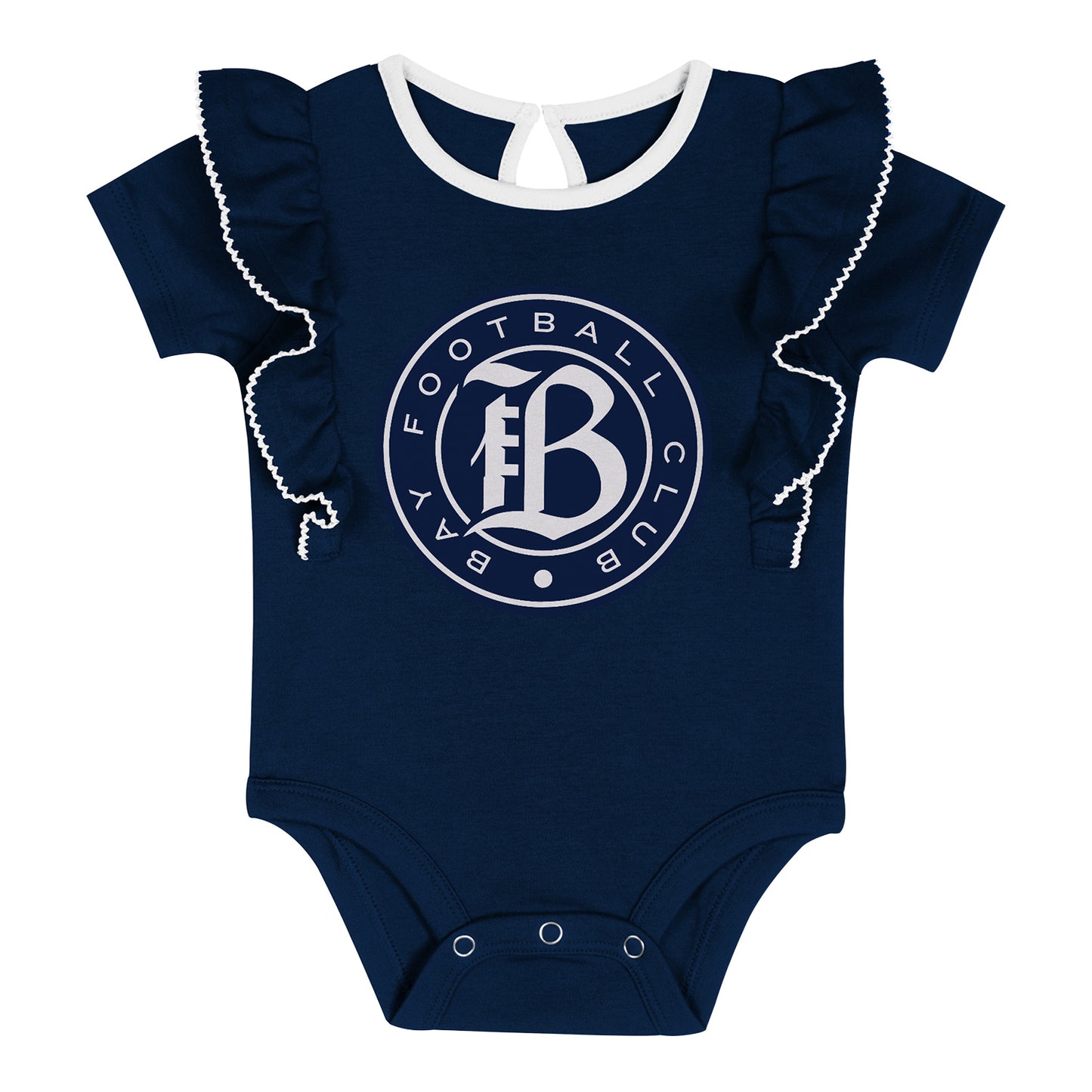 Girls Bay FC Ruffle Onesie Set