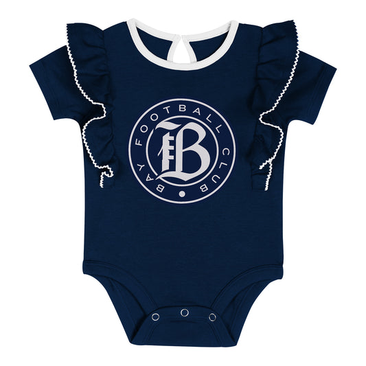 Girls Bay FC Ruffle Onesie Set view 2