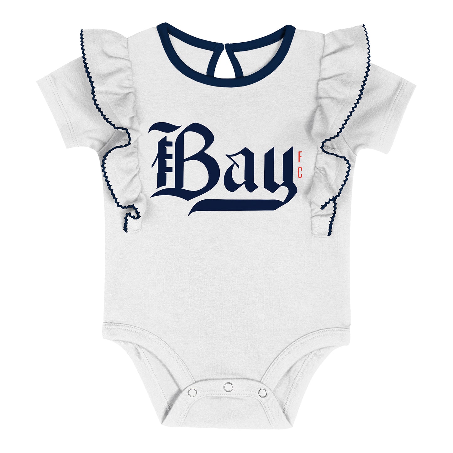 Girls Bay FC Ruffle Onesie Set