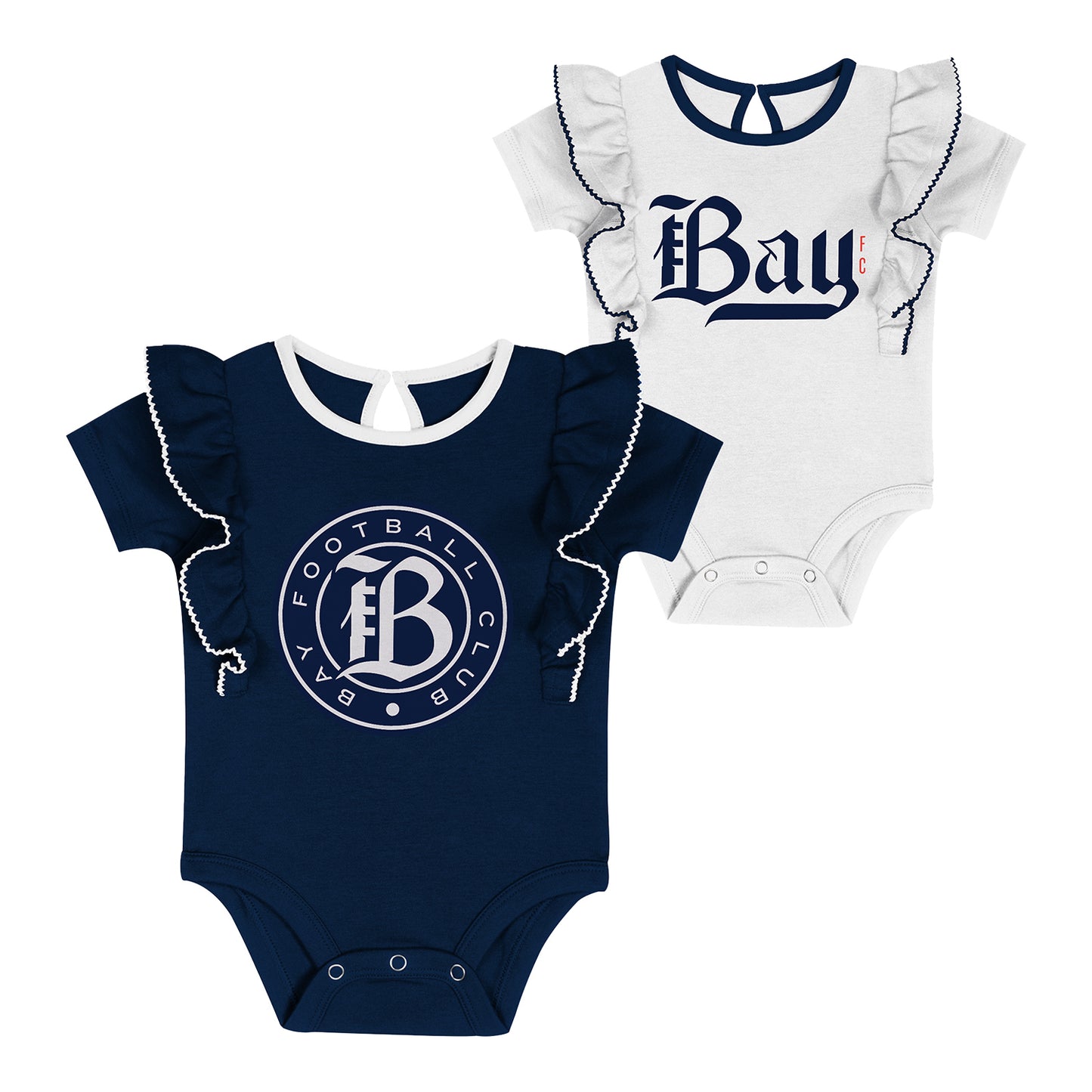 Girls Bay FC Ruffle Onesie Set