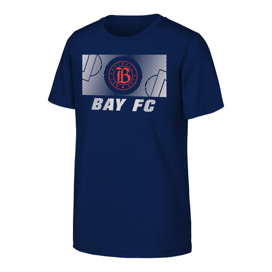 Preschool Bay FC Full Pitch Navy T-Shirt view 2