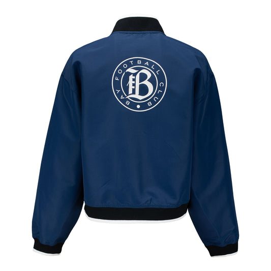 Women's Bay FC Navy Bomber Jacket view 2