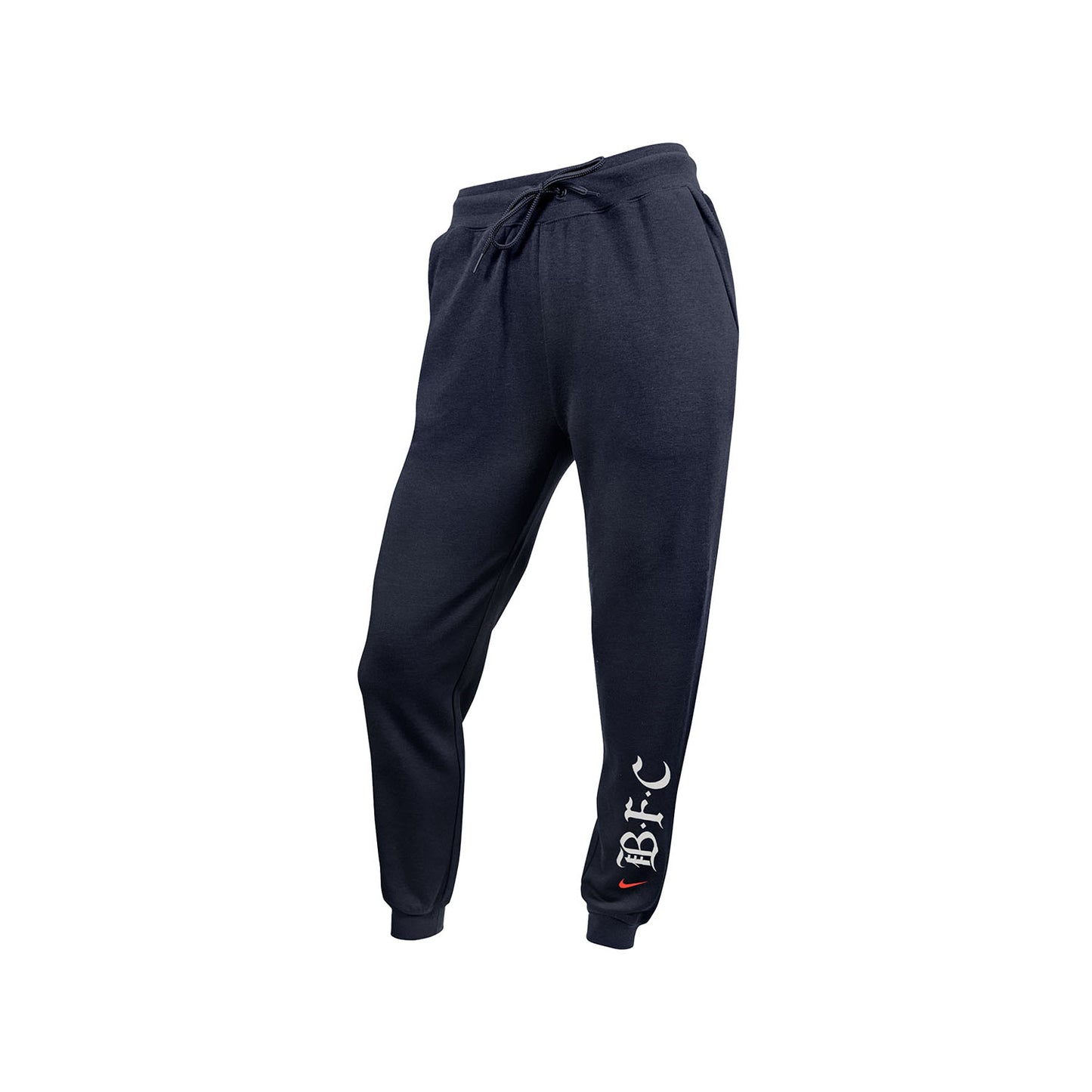 Women's Nike Bay FC Varsity Fleece Navy Joggers - Front View