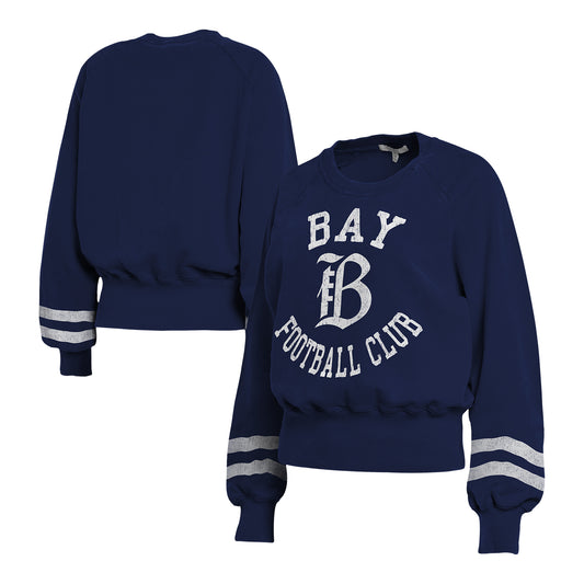 Women's WEAR Bay FC Navy Crewneck Sweatshirt view 2