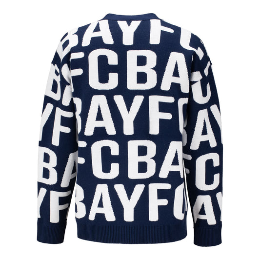 Women's Bay FC Navy Shea Jacquard Sweater view 2
