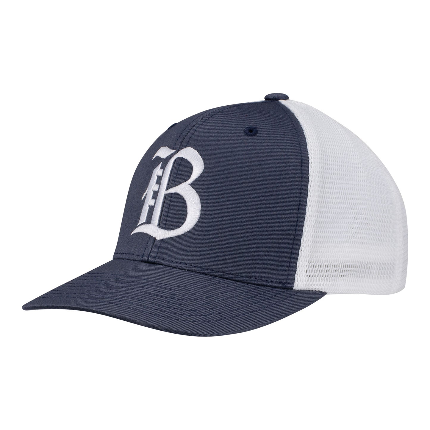 Unisex Bay FC Grey Trucker Hat - Angled Left View