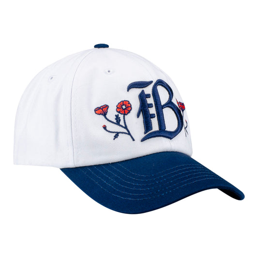 Bay FC 2025 Poppy Collection White Hat view 2