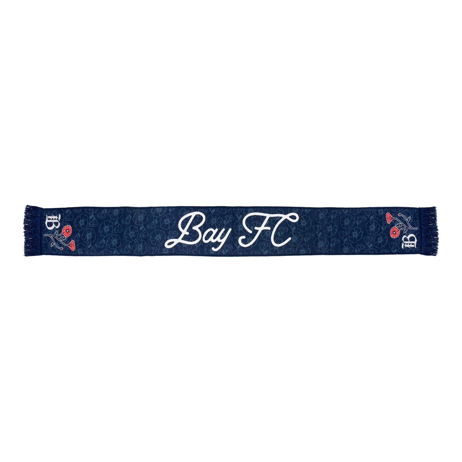 Bay FC 2025 Poppy Collection Scarf