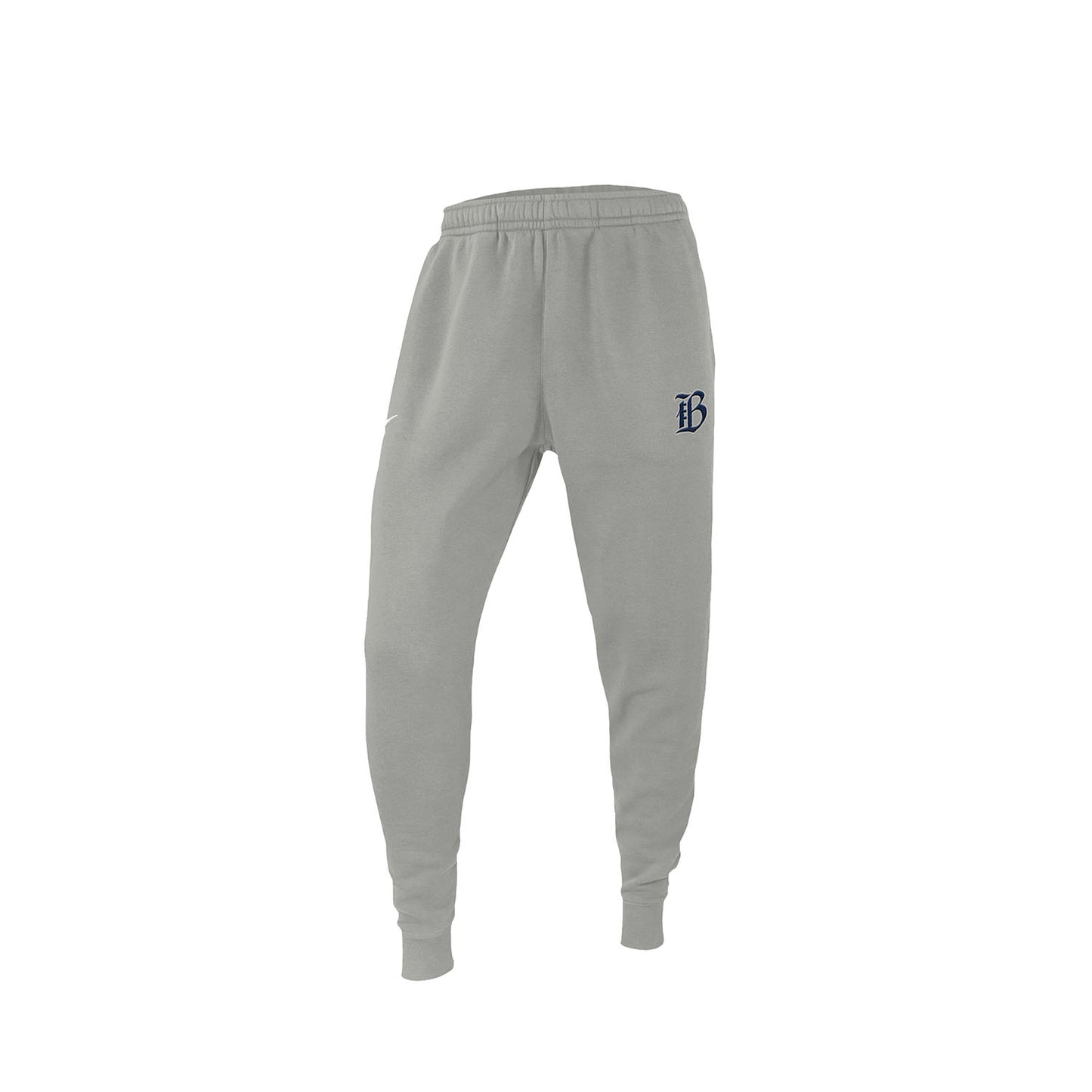 Men's Nike Bay FC Club Fleece Grey Joggers - Front View