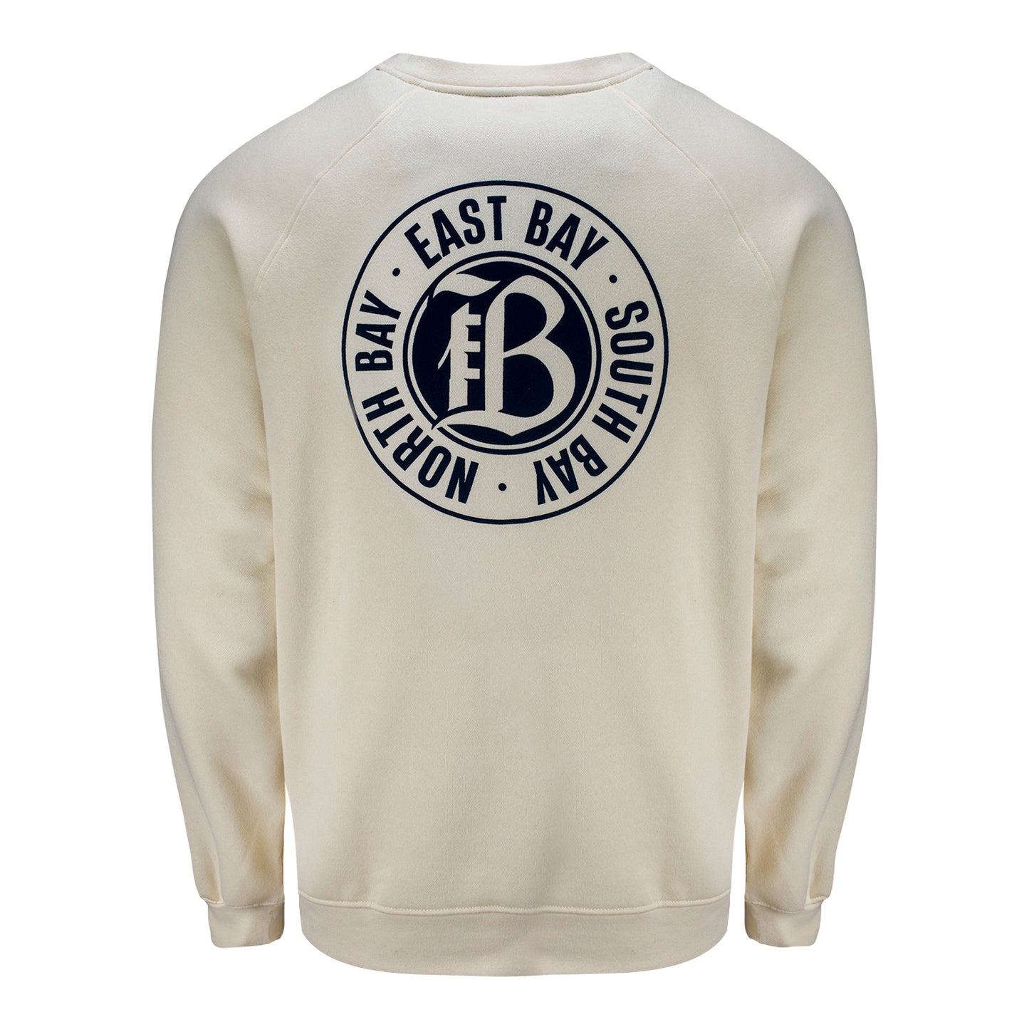 Unisex Official Bay FC Off-White Crewneck - Back View
