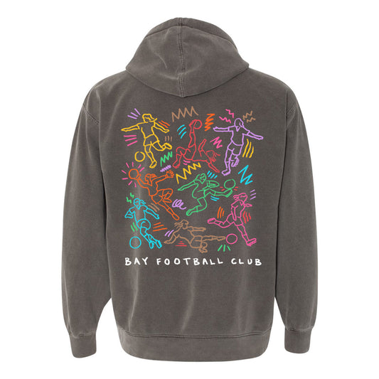 Unisex Bay FC Pride Hoodie view 2