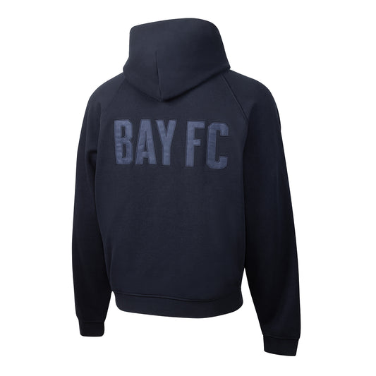 Unisex Bay FC Oversized Navy Hoodie view 2
