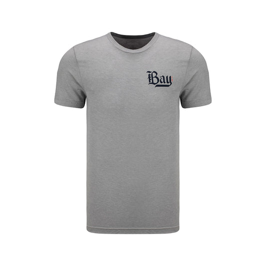 Unisex Bay FC Crest Grey Tee - Front View