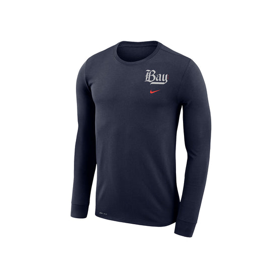 Men's Nike Bay FC Legend Long Sleeve Navy Tee view 1