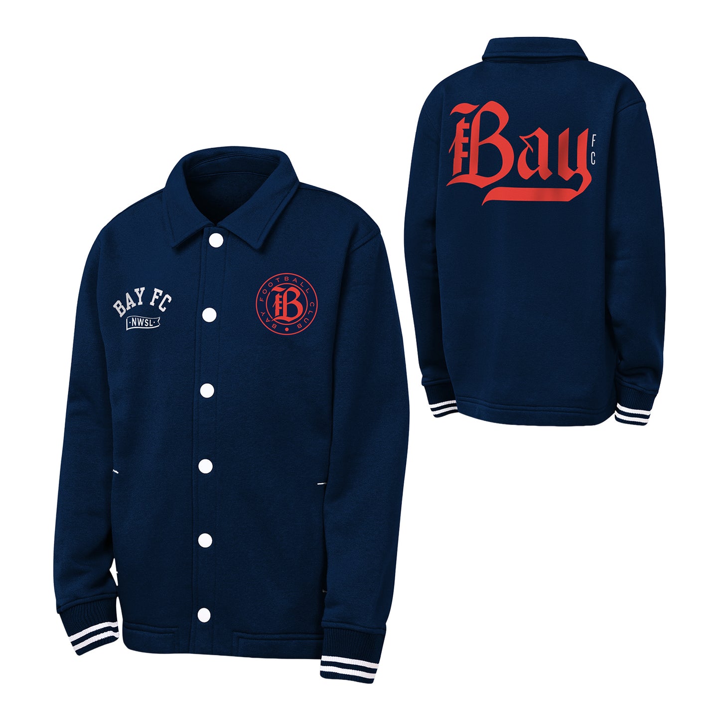 Youth Bay FC Outerstuff Snap All Day Coaches Jacket