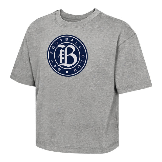 Girl's Bay FC Grey Graphic T-Shirt view 1