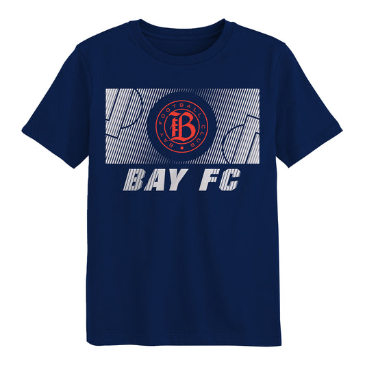 Youth Bay FC Full Pitch Navy T-Shirt view 1