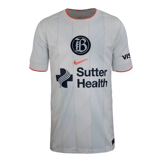 Youth Bay FC Nike 2026 White Replica Pride Jersey view 2