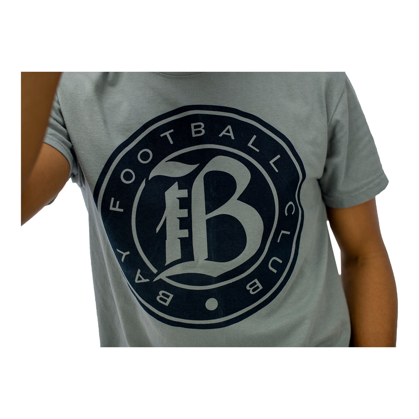 Unisex Bay FC 2024 Inaugural Season Granite Tee - Front Zoomed View
