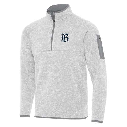 Antigua Light Grey Fortune Quarter Zip view 1
