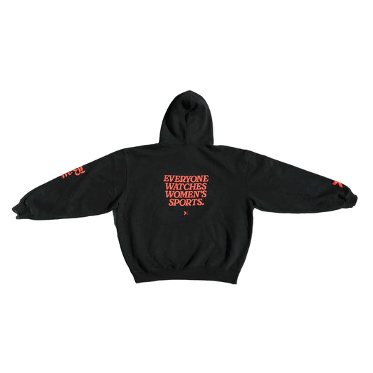 Unisex Bay FC 2026 TOGETHXR EWWS Black Hoodie view 2