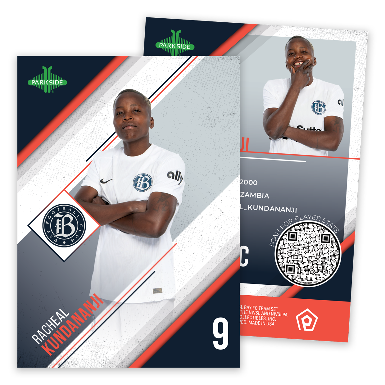 2024 Bay FC Inaugural Team Set - Front and Back Card View