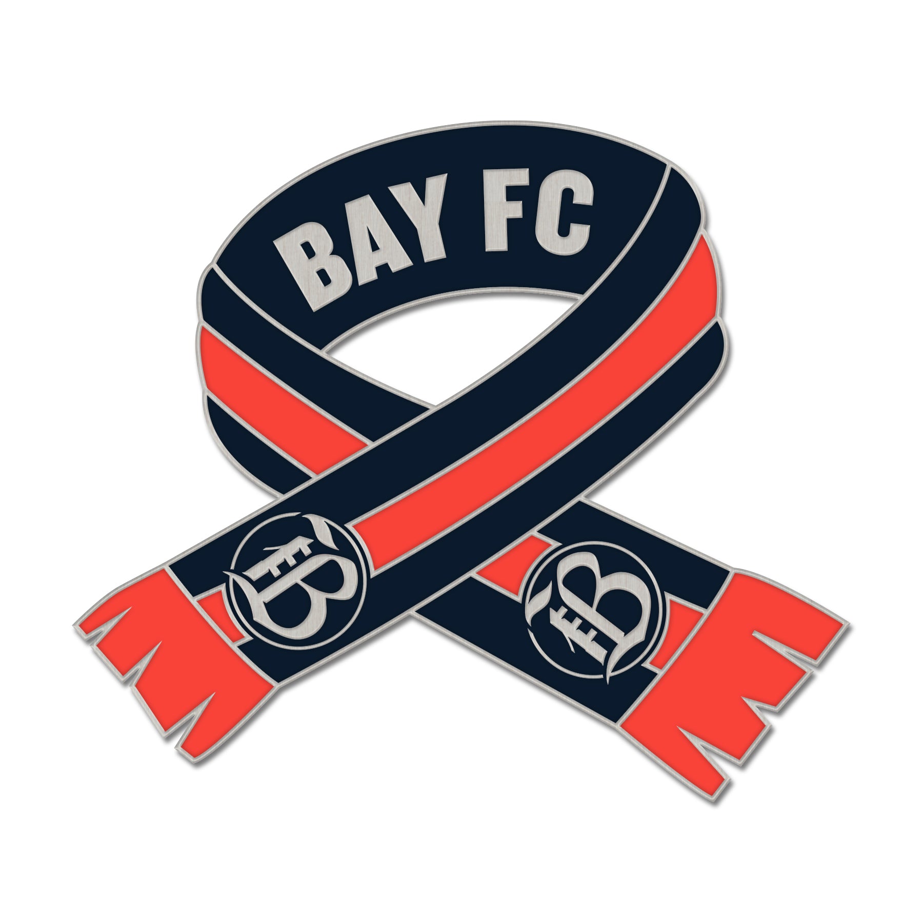 Bay FC Holiday Scarf Collection Pin