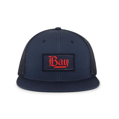 Adult The Game Bay FC Navy Trucker Hat - Front View