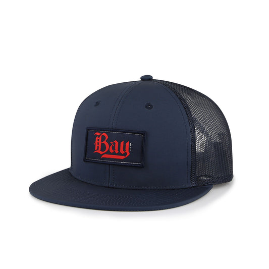 Adult The Game Bay FC Navy Trucker Hat - Angled Left Side View
