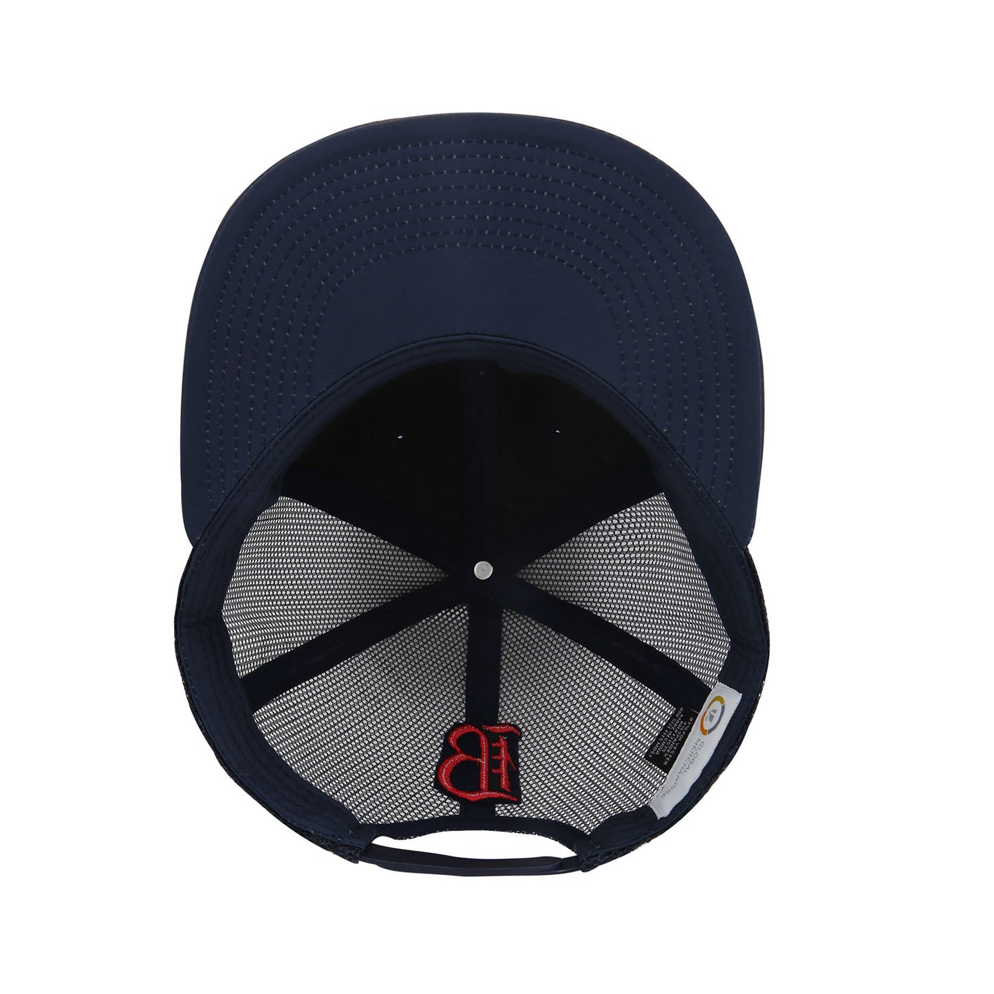 Adult The Game Bay FC Navy Trucker Hat - Underneath View