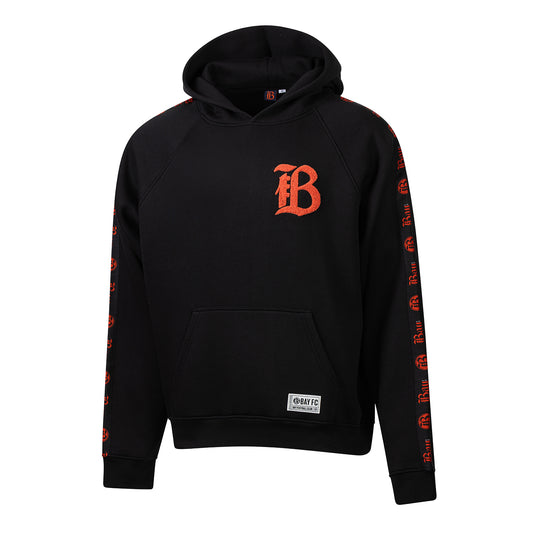 Unisex Bay FC 2026 Poppy Collection Black Oversized Hoodie view 1