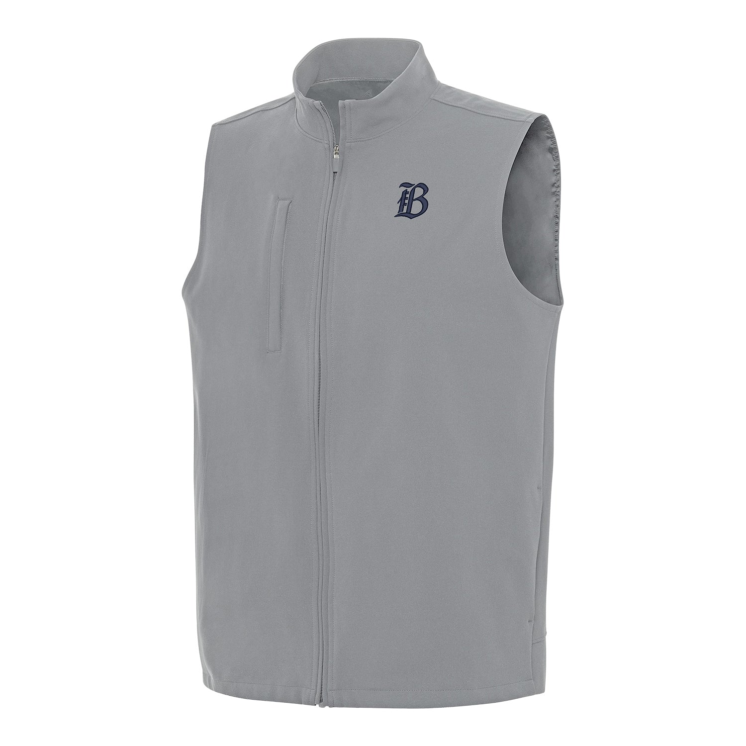 Unisex Bay FC Antigua Skyscraper Grey Regard Full Zip Vest