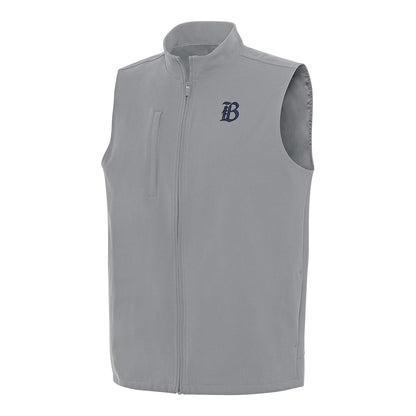 Unisex Bay FC Antigua Skyscraper Grey Regard Full Zip Vest