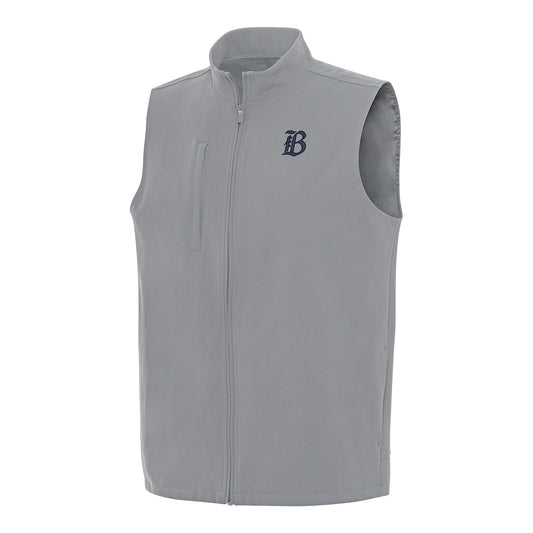 Unisex Bay FC Antigua Skyscraper Grey Regard Full Zip Vest view 1