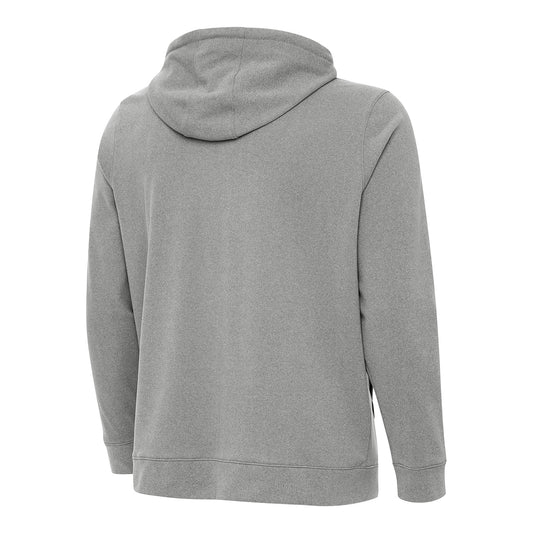 Unisex Bay FC Antigua Grey Heather Effortless Full Zip Hooded Sweatshirt view 2