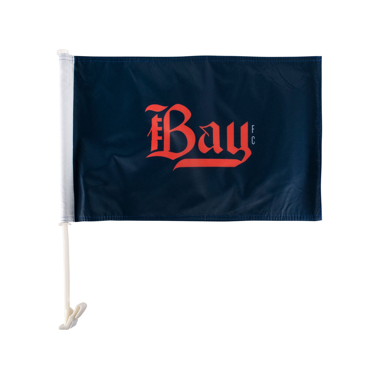 Bay FC Navy Car Flag - Front View