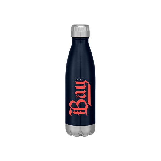 Bay FC 16 oz. Navy Stainless Steel Bottle - Front Logo View