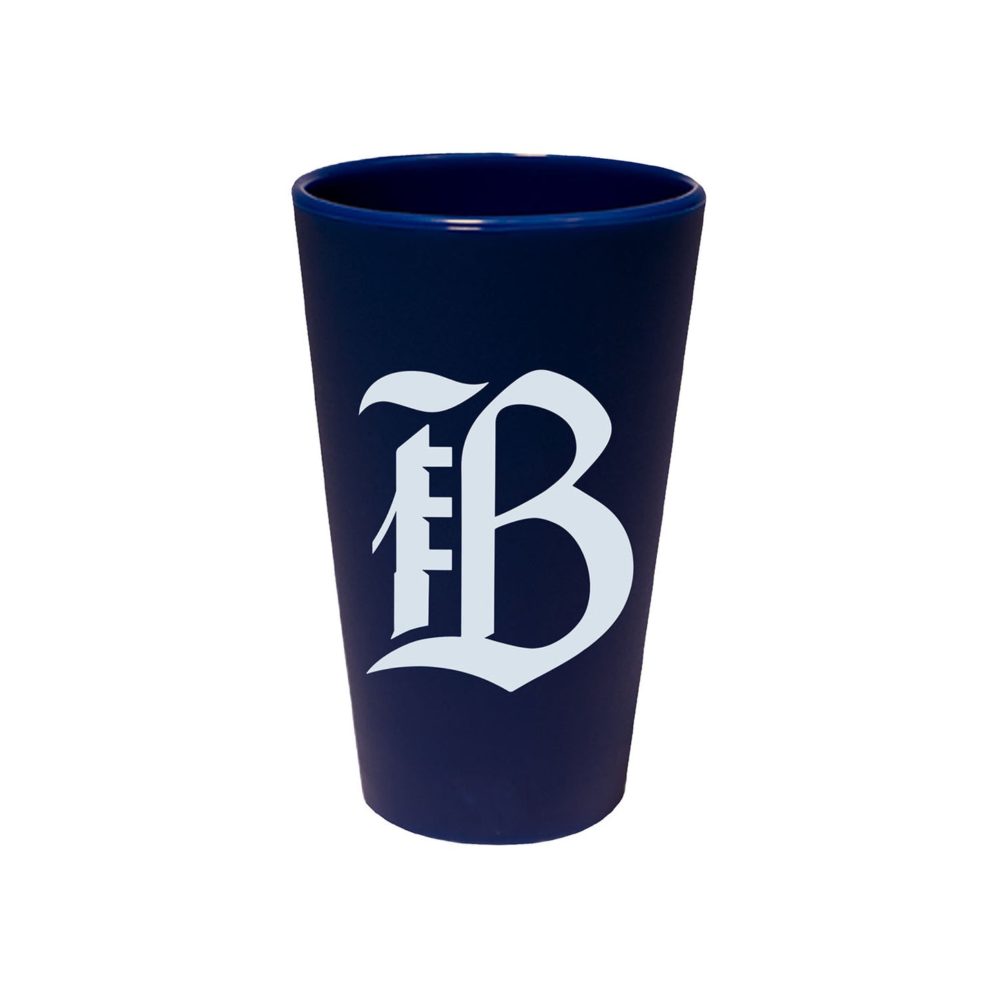 Bay FC WinCraft Silicone Navy Pint Glass - Front View