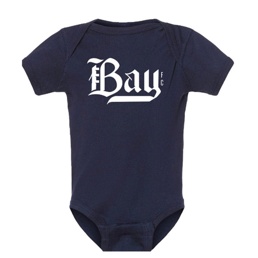 Unisex Bay FC Navy Onesie - Front View