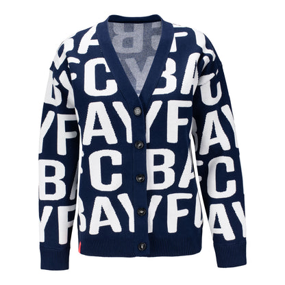 Women's Bay FC Navy Shea Jacquard Sweater