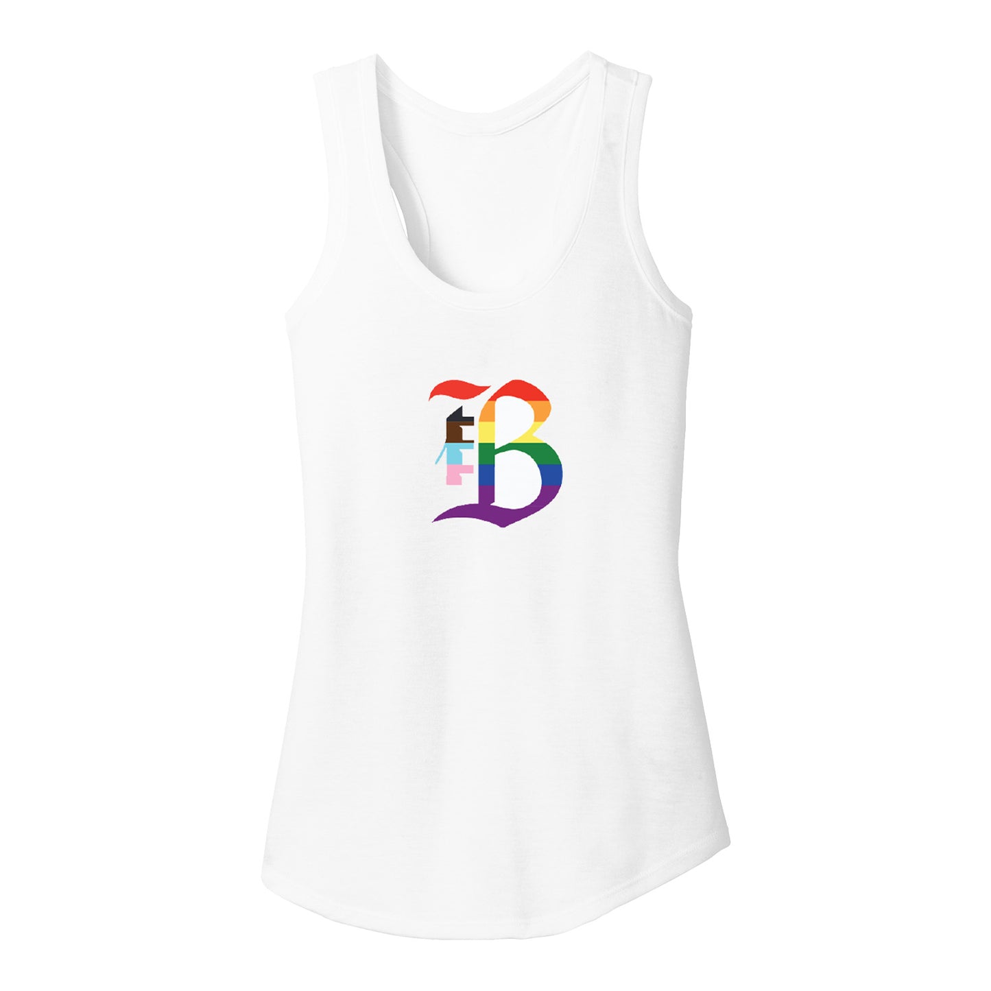 Women's Bay FC Pride Racerback Tank - Front View