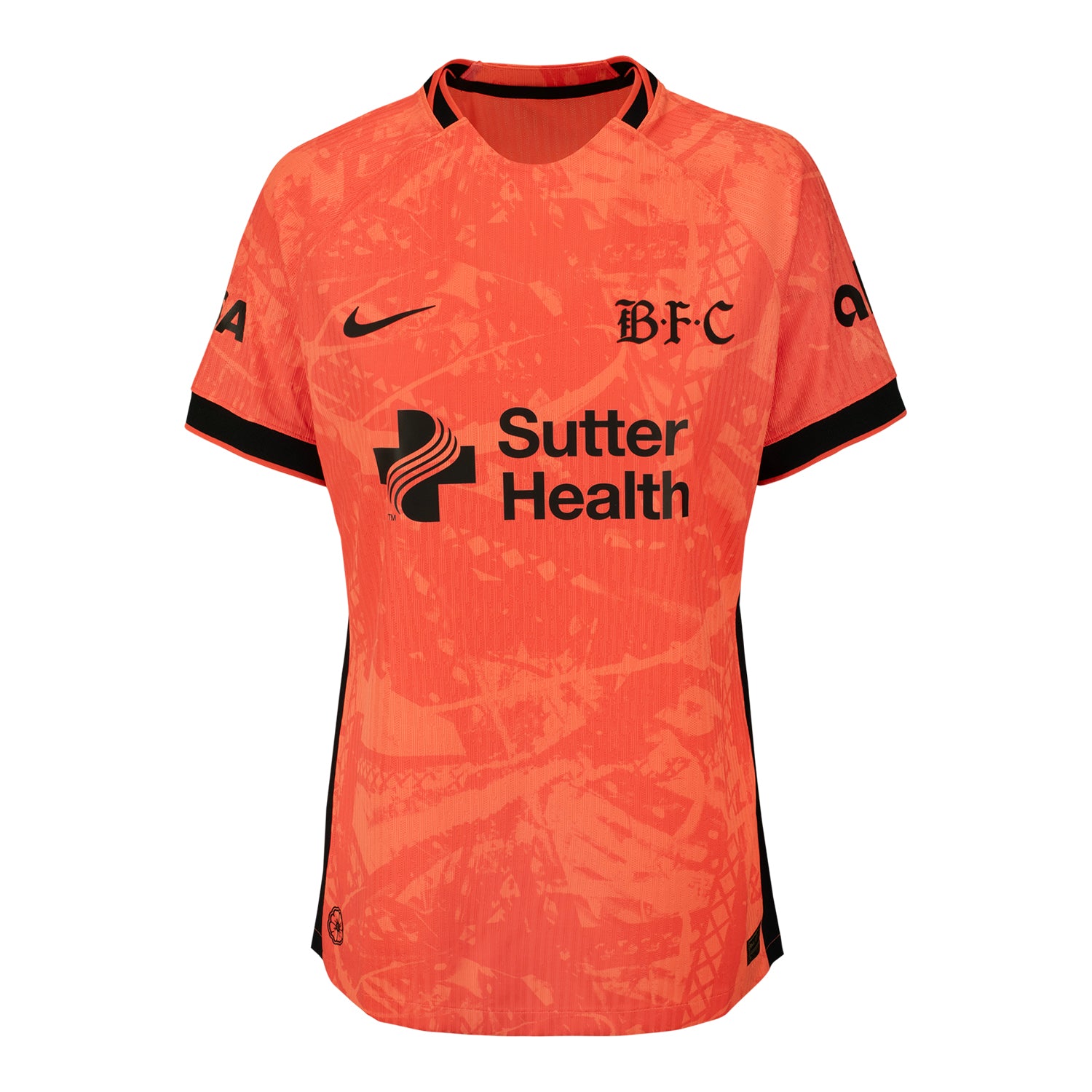 Women's Bay FC Nike Poppy Authentic Jersey