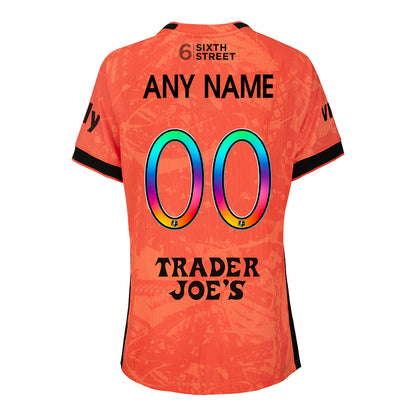 Women's Bay FC Nike 2026 Pride Player/Personalized Poppy Authentic Jersey