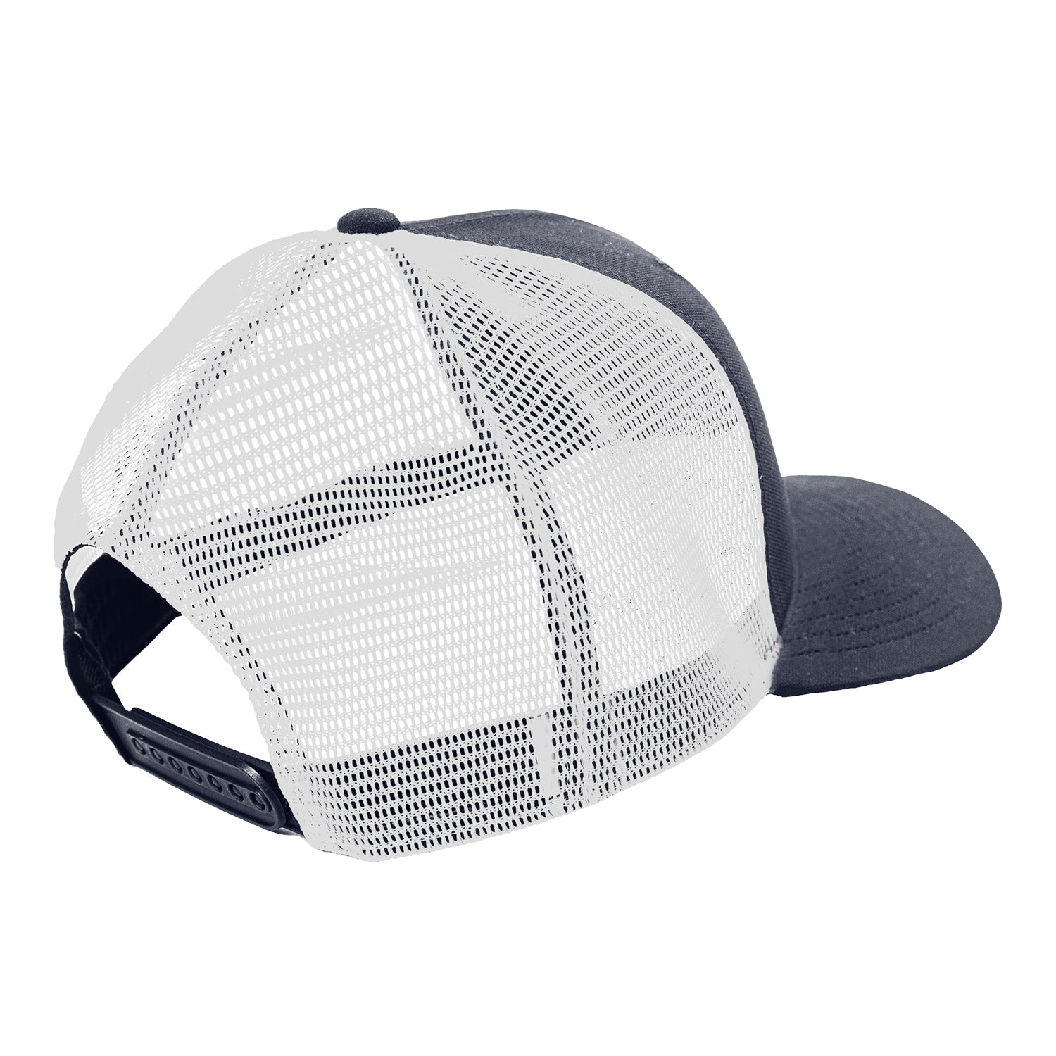 Unisex Nike Bay FC Navy Trucker Hat - Angled Rear Right Side View