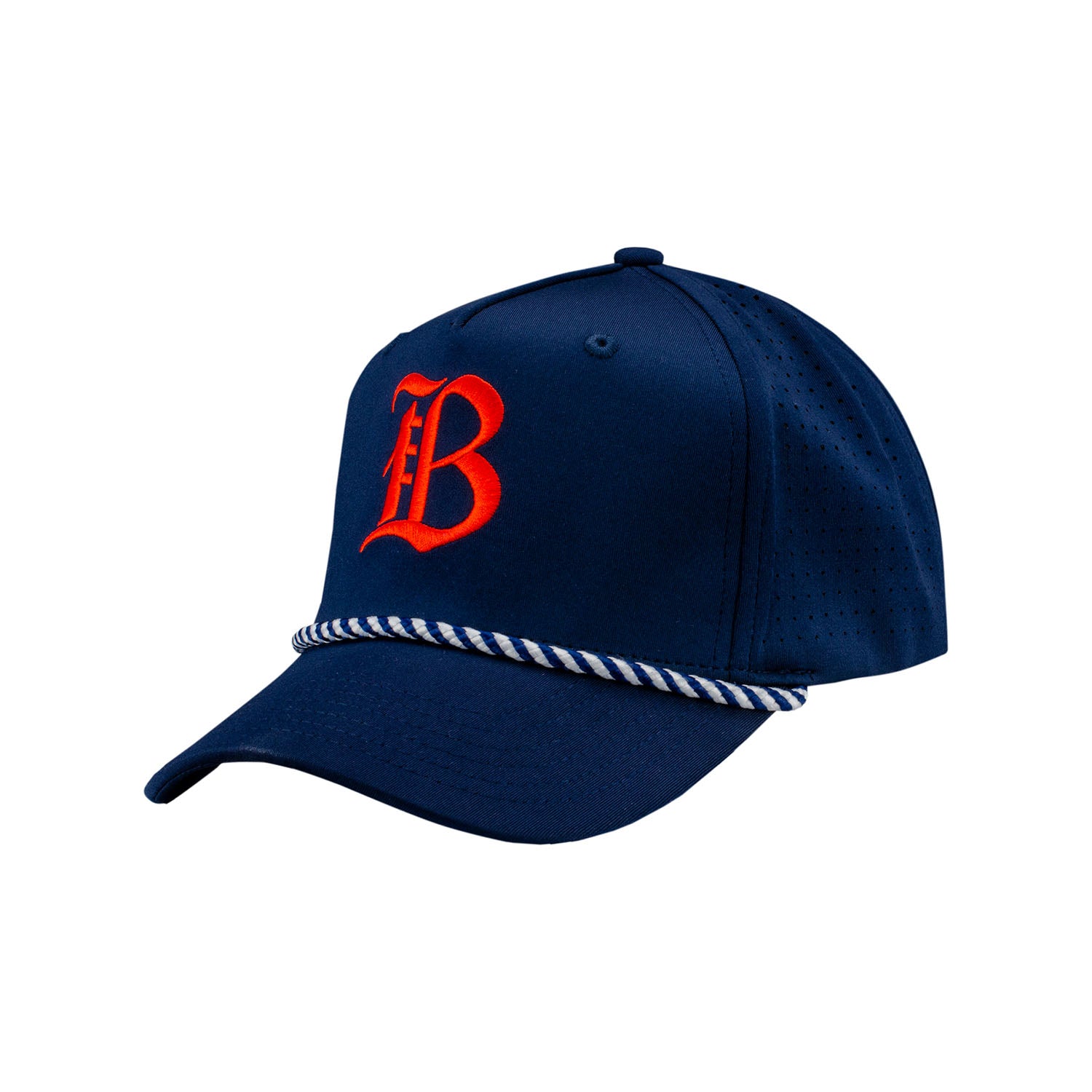 Adult Die Hard Bay FC Vented Navy Hat - Angled Left Side View