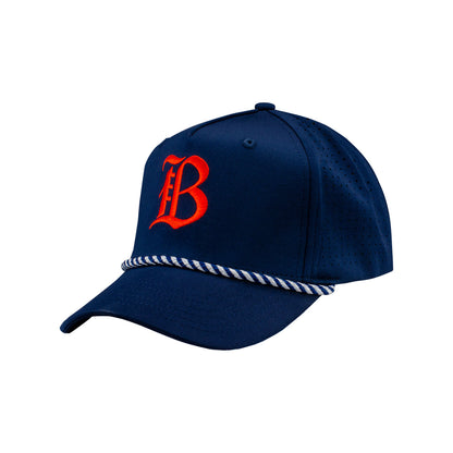 Adult Die Hard Bay FC Vented Navy Hat - Angled Left Side View