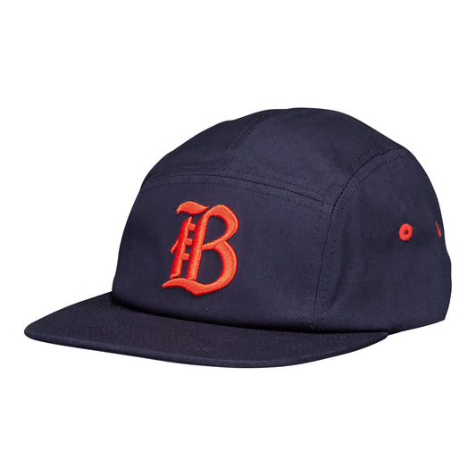 Unisex Bay FC Navy Five Panel Hat - Front View